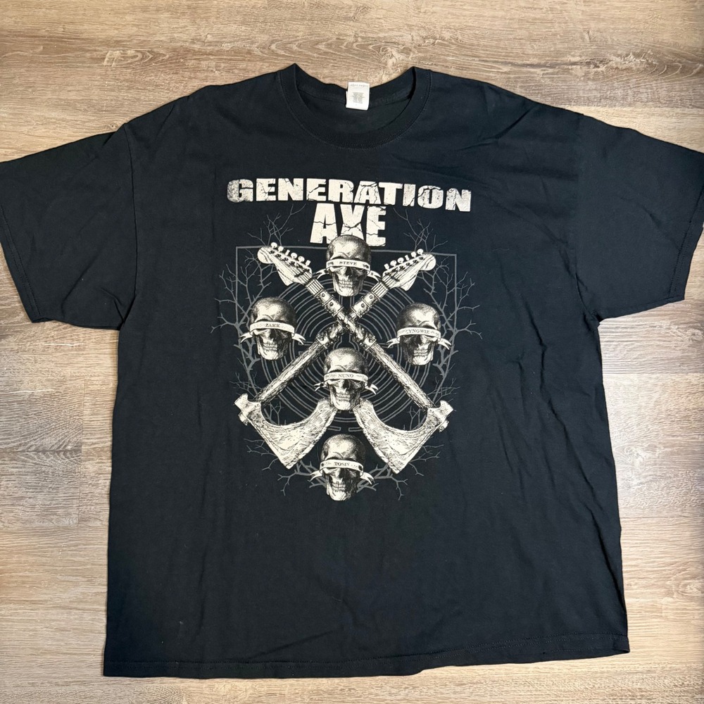 Generation Axe 2018 Tour Shirt Mens 2XL Black
